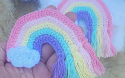 Carterita/Bolso Arcoíris para niños, patron amigurumi para tejer a crochet